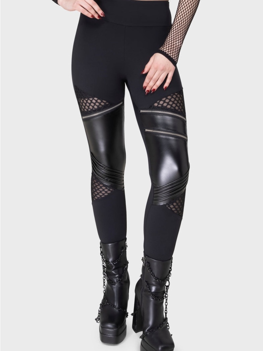 💀 Neo Noir Leggings ⛓️ Killstar 🦇 Grunge 🕷️ Punk 🖤 Alt 🦇 Goth